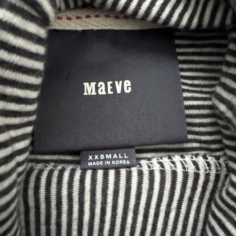 Anthropologie Maeve Tal Cowlneck Striped Tunic Size XXS - Picture 3 of 5